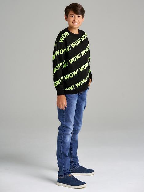 Джемпер «Вау» чёрный, для мальчиков ОПТ фото 8