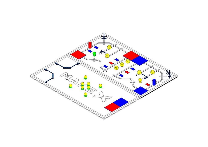 Соревновательное поле MakeX 2019 City Guardian Arena фото 2