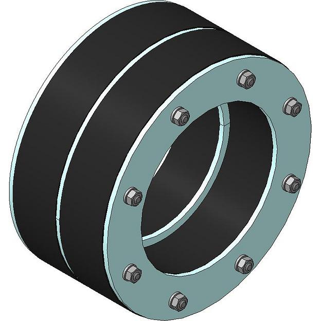 Герметизатор фланцевый гофротруб (гермовтулка) 200/160 фото 1