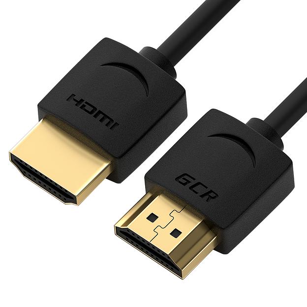 Greenconnect Кабель SLIM 0.2m HDMI 2.0, черный Slim, OD3.8mm, HDR 4:2:2, Ultra HD, 4K 60 fps 60Hz, 3D, AUDIO, 18.0 Гбит/с, 32/32 AWG, GCR-51593 Greenconnect HDMI (m) - HDMI (m) 0.2м (GCR-51593) фото 1