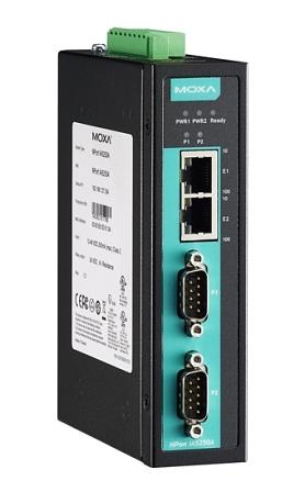 2-портовый усовершенствованный преобразователь RS-232/422/485 в Ethernet с расширенным диапазоном температур фото 1