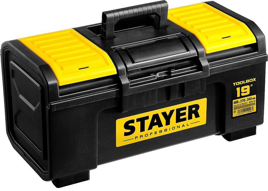 STAYER TOOLBOX-19, 480 х 270 х 240, пластиковый ящик для инструментов, Professional (38167-19) фото 1