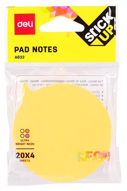 Закладки самокл. бумажные Deli EA03202 76х76мм 4цв.в упак. 20лист фото 1