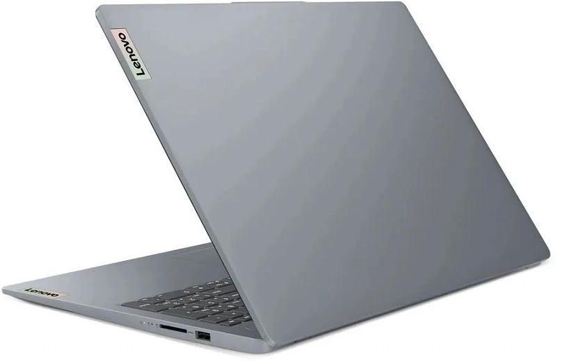 Ноутбук Lenovo IdeaPad Slim 3 15IRU8 Core i3 1315U 8Gb SSD256Gb Intel UHD Graphics 15.6" TN FHD (1920x1080) без ОС grey WiFi BT Cam (82X700DBUE) фото 5