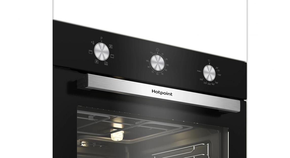 Духовой шкаф Электрический Hotpoint HETF 614 JH BL черный фото 5