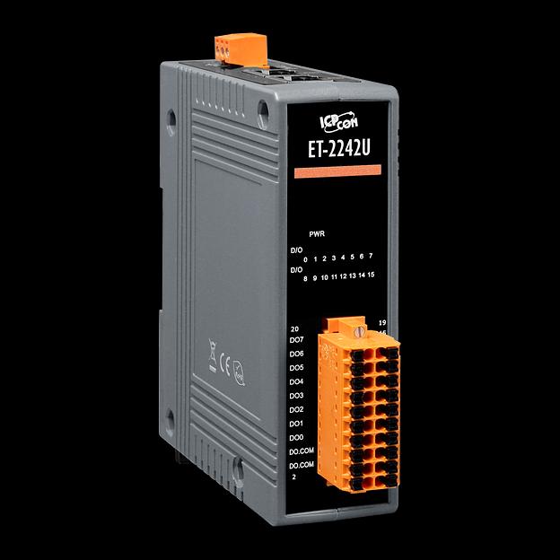 Ethernet-модуль с 16 каналами DO (тип "Push-Pull", sink/source), со встроенным 2-портовым Ethernet-коммутатором фото 1