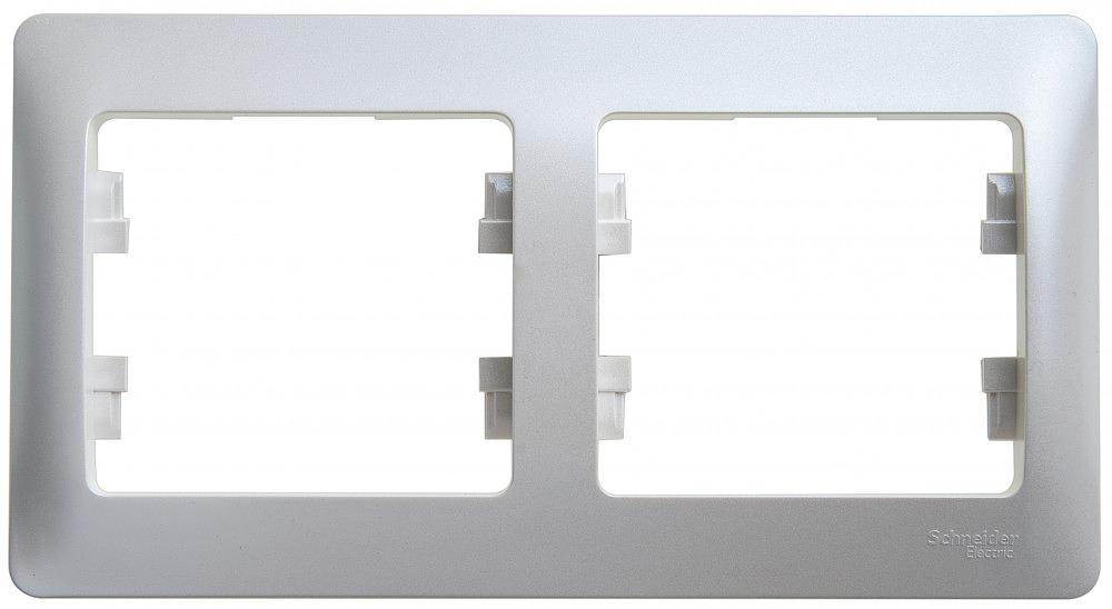 Systeme electric GSL000602 GLOSSA 2-постовая РАМКА, горизонтальная, ПЕРЛАМУТР фото 2