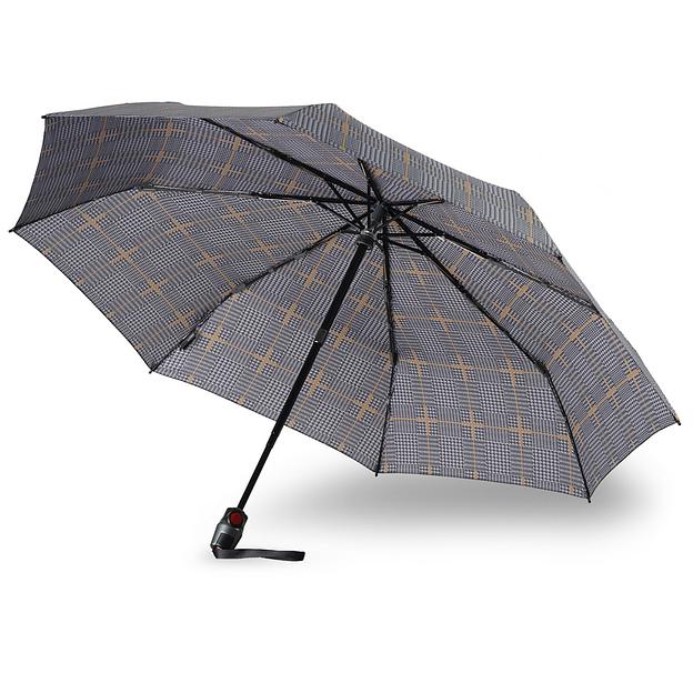 Зонт Knirps автомат T.201 Medium Duomatic SHERLOCK TOBACCO 95 3201 7054 фото 3