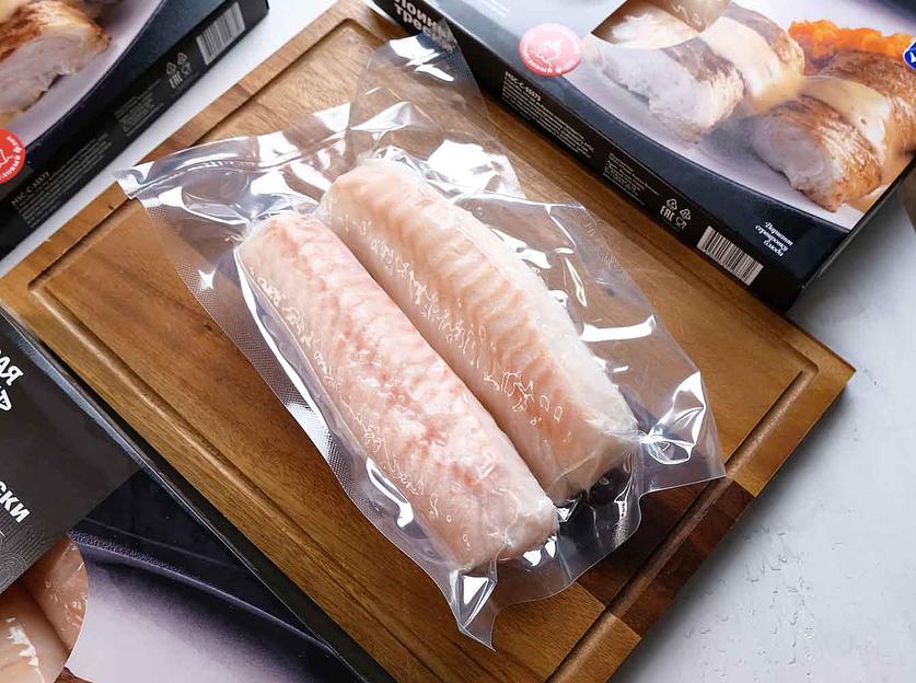 Спинки (лоины) трески 600 гр, коробка ОПТ фото 3