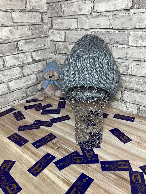 Женская шапка бини «Лопатка» зима 2 фото 3