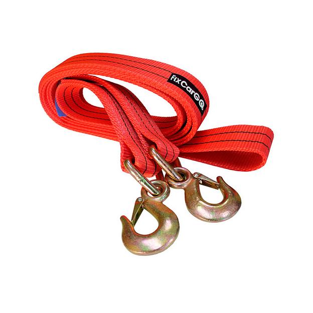 Трос буксировочный с крюками, 60 мм, 10 т, 4 м. фото 1