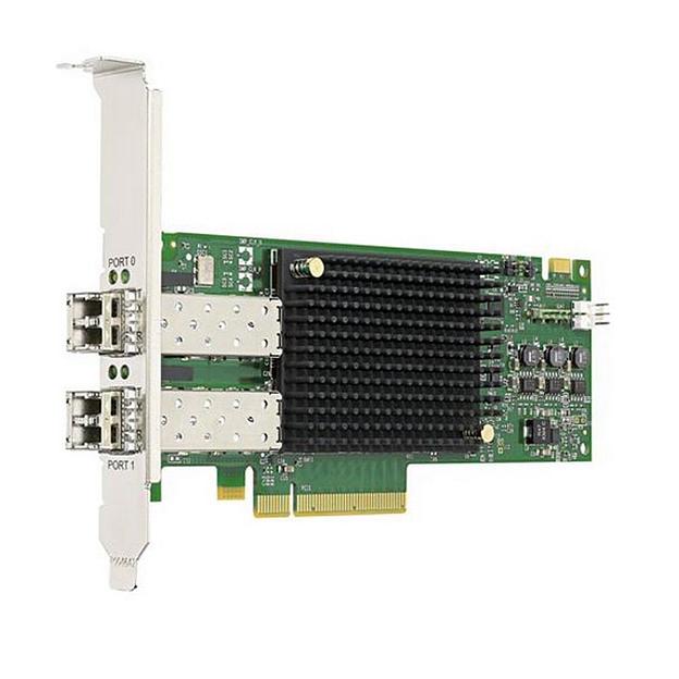Emulex LPe31002-AP Gen 6 (16GFC), 2-port, 16Gb/s, PCIe Gen3 x8, LC MMF 100m, трансивер установлен, Upgradable to 32GFC фото 1