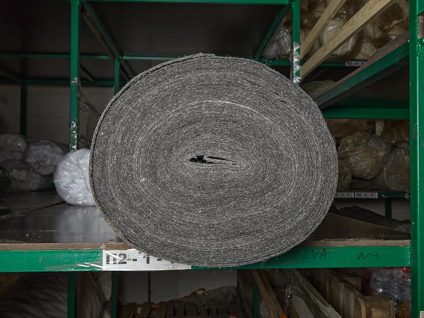 Войлок EVA полушерстяной, 350г/м², серый, 160 см, опт фото 1