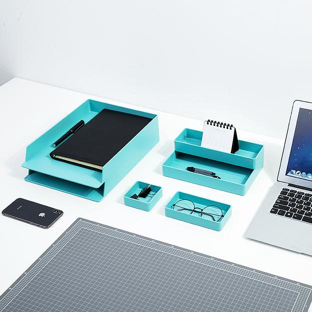 Органайзер настольный Deli ENS001blue Nusign синий пластик фото 5