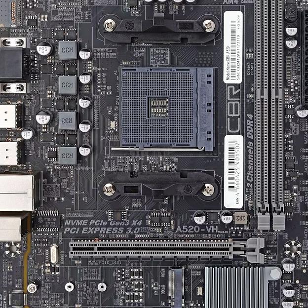 CBR A520 { Chipset A520, Socket AM4, 2*DDR4, mATX, VGA+HDMI, 1*PCIEx16/1*PCIEx1/1*M.2, 4*SATA3, 2*USB2.0 + 4*USB3.0, LAN 1Gb} БЕЗ УПАКОВКИ фото 1