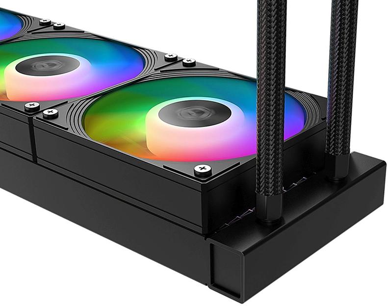 Система водяного охлаждения ID-Cooling Dashflow 360 XT Pro ARGB Soc-AM5/AM4/1200/1700/1851 черный 4-pin 16-34dB Al+Cu 350W Ret фото 4