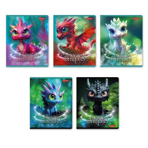 Тетрадь общая на скобе А5, 48 л., клетка, Дракоша, 48ТЕТк-003, SVETOCH фото 1