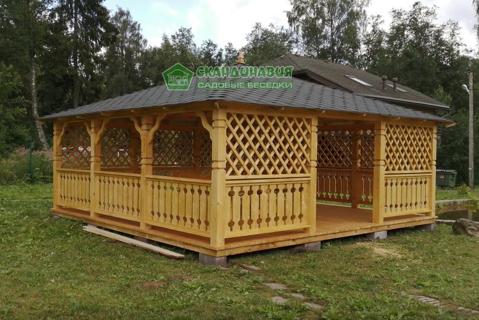 Беседка «Скандинавия» 6×6 м фото 1