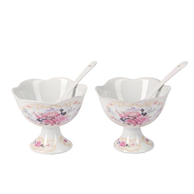 P060160 Debora Набор креманок с ложками фото 1