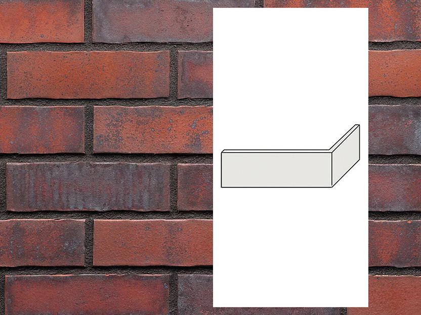 Клинкерная плитка угловая King Klinker Old Castle Heart brick HF30, 240*71*115*10 мм фото 1