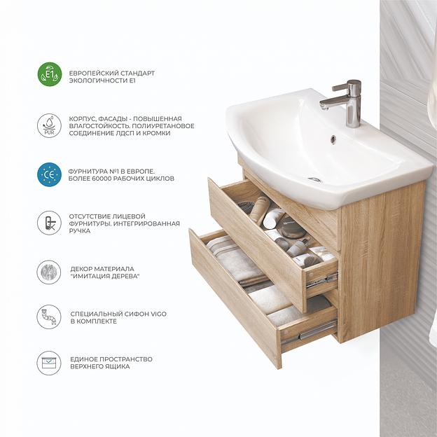 Тумба под раковину «Wing 600-0-2» ОПТ  фото 2