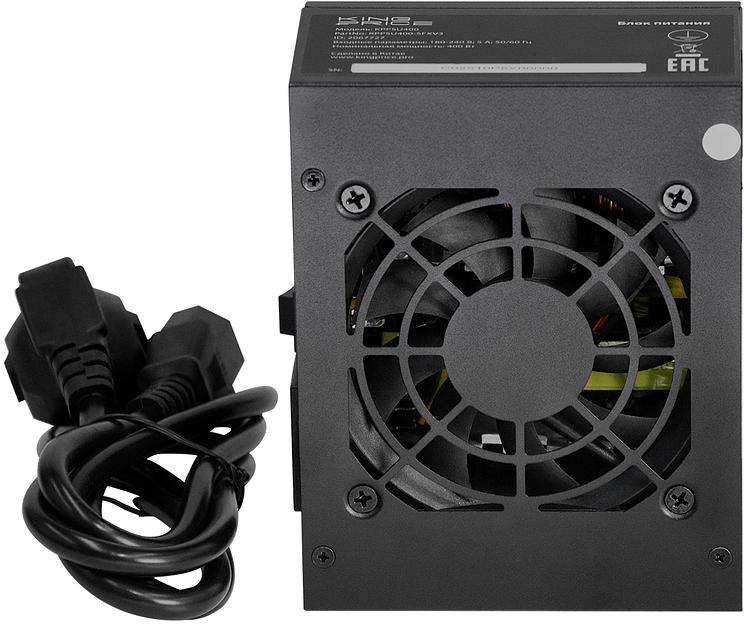 Блок питания KingPrice SFX 400W KPPSU400 (20+4pin) PPFC 80mm fan 3xSATA фото 4