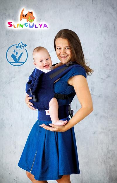 Слинг-рюкзак «Синий вельвет 58» опт фото 1