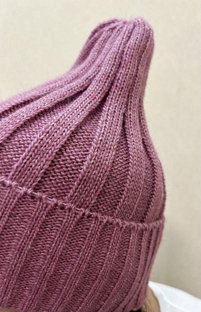 Шапка тыковка 2×2 Сиреневая ОПТ фото 3