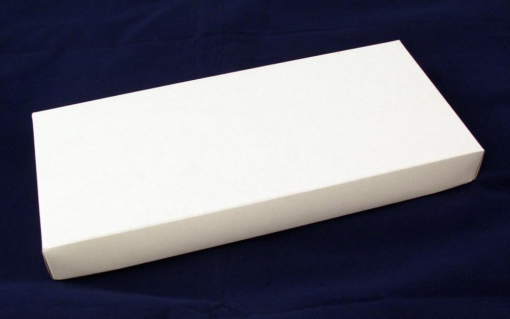 Коробка универсальная, белая, без печати, 260*120*30мм, крышка -картон, дно- м/гофр фото 2