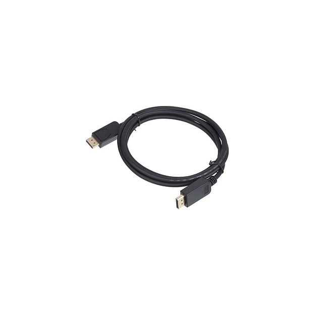 Кабель Display Port 1.2v, DisplayPort (m) - DisplayPort (m), GOLD, 2м, черный фото 1