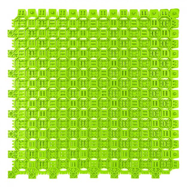 Optima Duos – грязезащитное двустороннее покрытие, толщина 9 мм, Цвет Салатовый RAL 6018, Толщина модуля 9 мм. фото 1