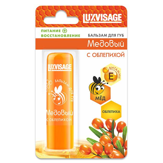 Lux visage питательный бальзам для губ медовый с облепихой фото 1