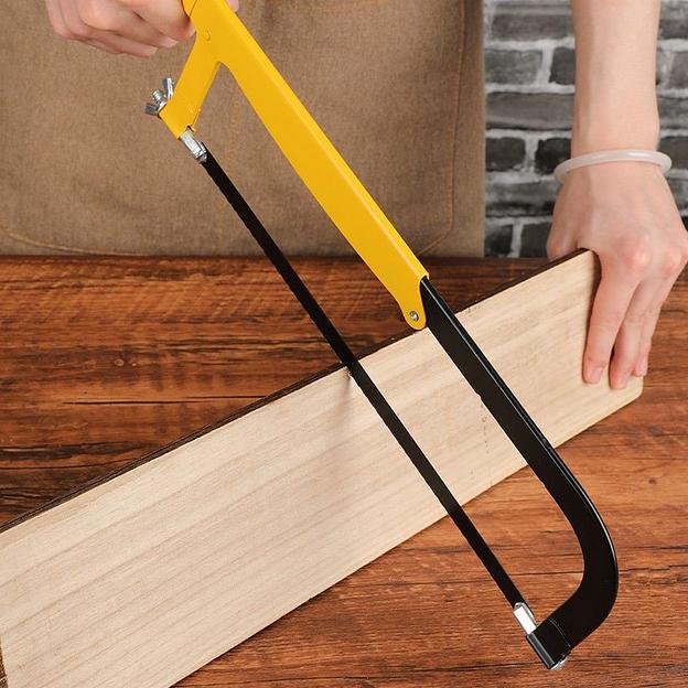 Ножовка по металлу раздвижная трехразмерная Deli DL6008 200/250/300мм, полотно из стали 65Mn, корпус из стали Q195, регулируемый угол резки 45-90 град. фото 2