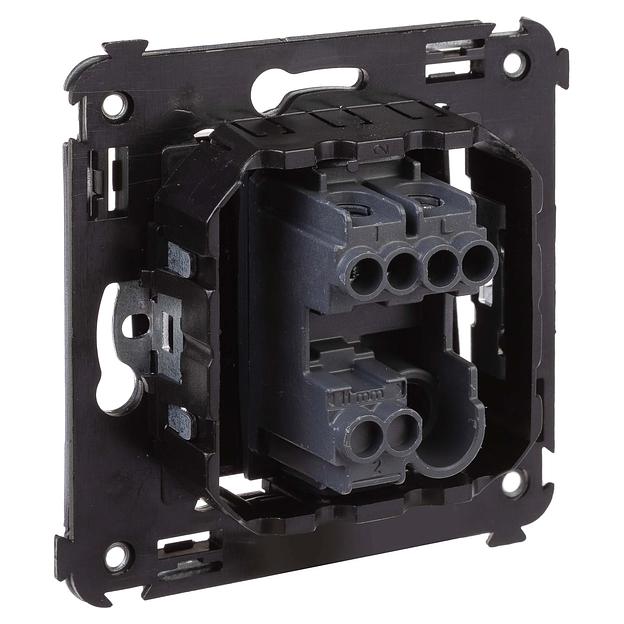 Выключатель одноклавишный в стену, "Avanti", "Черный квадрат" DKC 4402103 фото 4