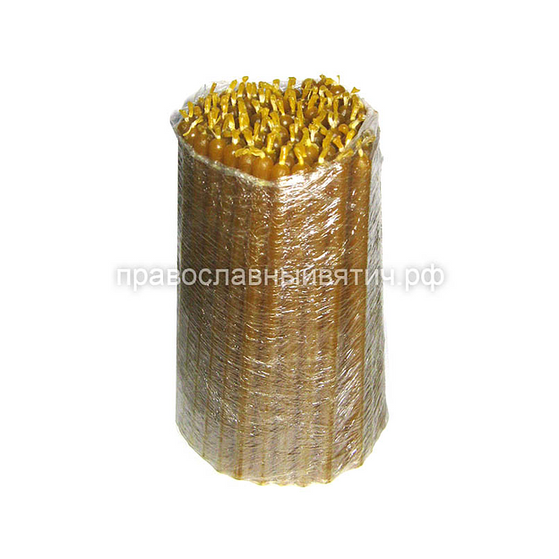 Свечи сорокоустные восковые желтые 100 шт опт фото 1