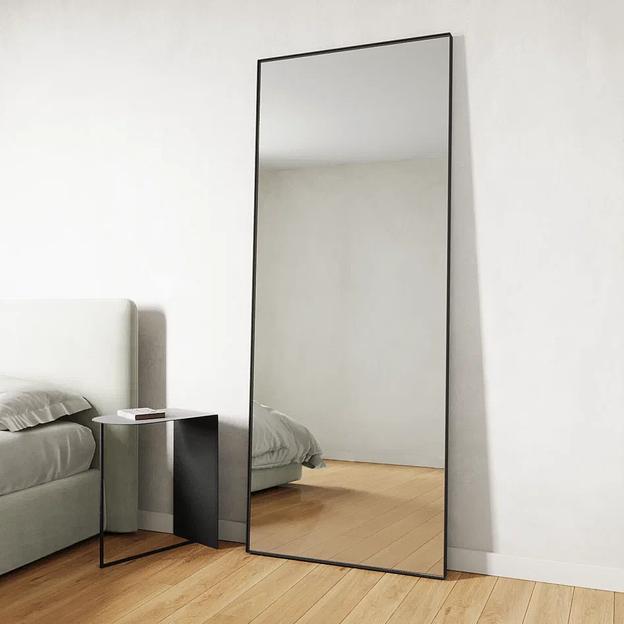 Зеркало в раме настенное и напольное прямоугольное 200х80 см, black ОПТ фото 2