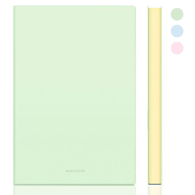 Блокнот Deli 22283LT-GREEN 210х143мм искусст. кожа 96л светло-зеленый фото 1