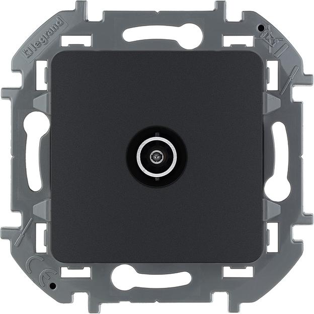 Legrand 673873 Розетка TV - оконечная - 10 дБ - 5-862 мГц - INSPIRIA - антрацит фото 1