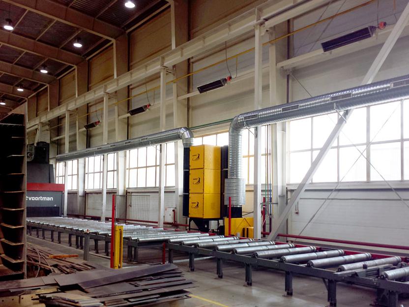 Система рециркуляции воздуха в цехе системы PUSH-PULL фото 5