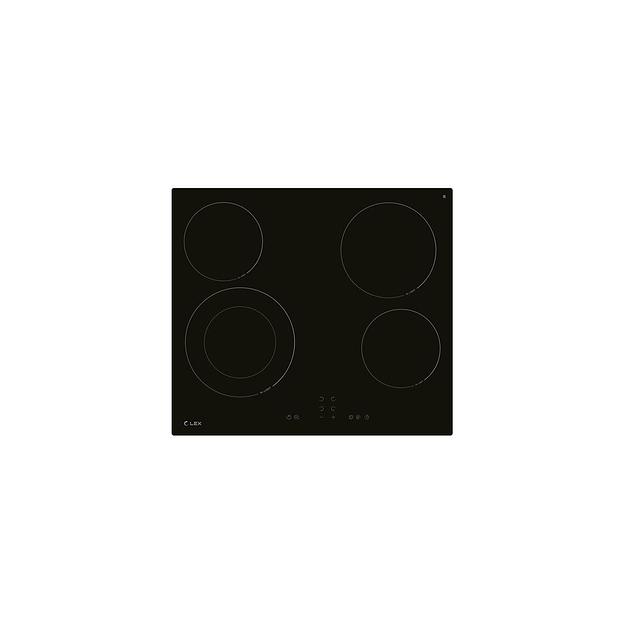 Электрическая варочная поверхность LEX EVH 641A BL, конфорок: 4 шт., стеклокерамика, независимая, черный фото 1