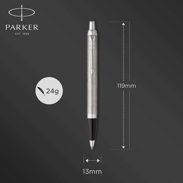 Набор ручек Parker IM Core FK221 (2183058) Stainless Steel CT M сталь нержавеющая подар.кор. ручка перьевая, ручка шариковая фото 5