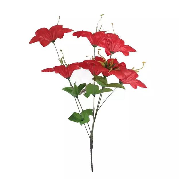 Букет с клематисами 7 голов 44см 350-708 фото 5