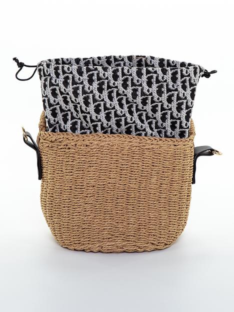 Роана сумка, корзинка мини солома ОПТ фото 3