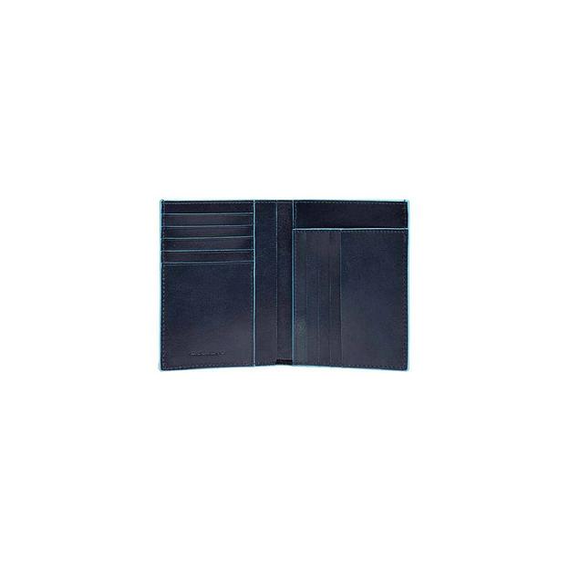 Кошелек мужской Piquadro Blue Square, кожа натуральная, темно-синий [pu1393b2r/blu2] фото 1