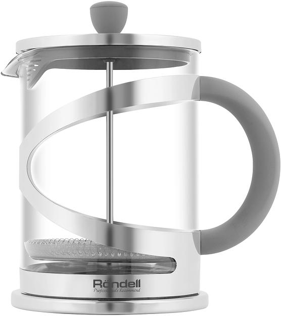 Френч-пресс Rondell Crystal Grey RDS-1669 1л стальной фото 2