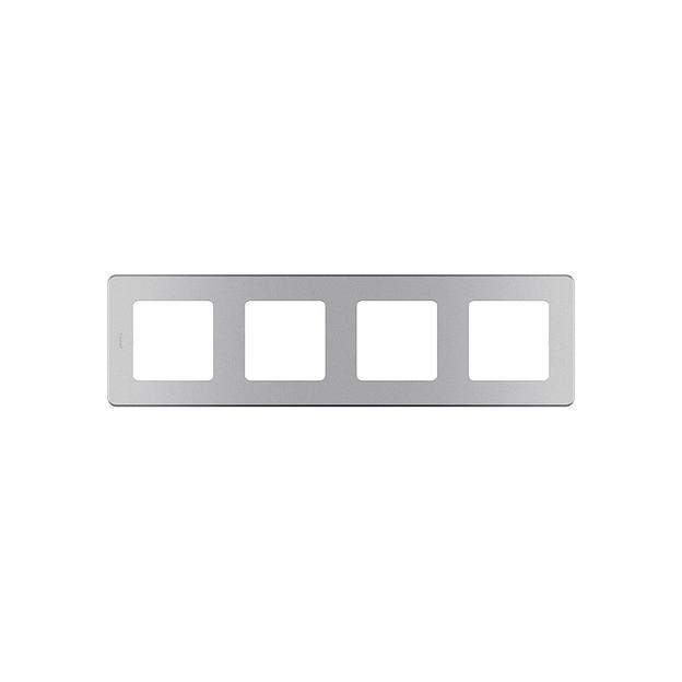 Рамка декоративная универсальная Legrand 673972 Inspiria 5 постов алюминий 673972 фото 1