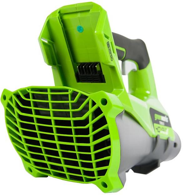 Воздуходувка Greenworks G40ABK4 пит.:от аккум. зеленый/черный фото 4