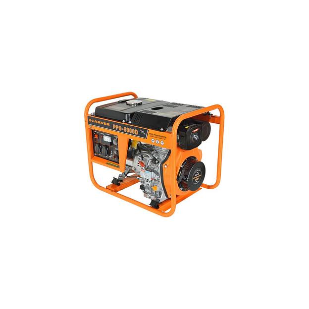 Дизельный генератор CARVER PPG - 5000D, 220/12 В, 3.6кВт [01.020.00050] фото 1