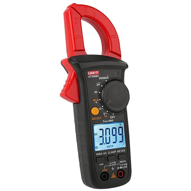 Токоизмерительные клещи UT200B+ переменный ток (600А); Напряжение постоянного/переменного тока (600 В), сопротивление (3 МОм); Емкость фото 2