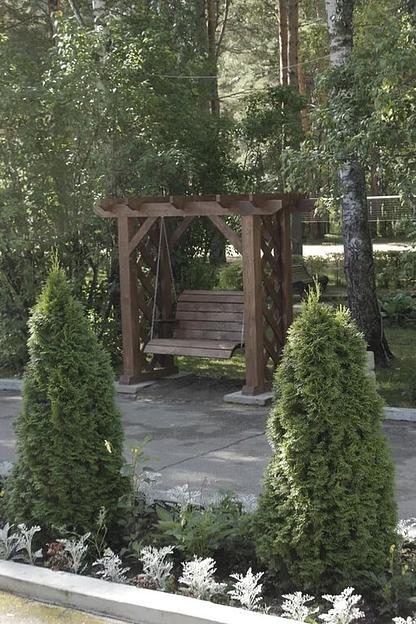 Деревянная пергола из массива сосны фото 1